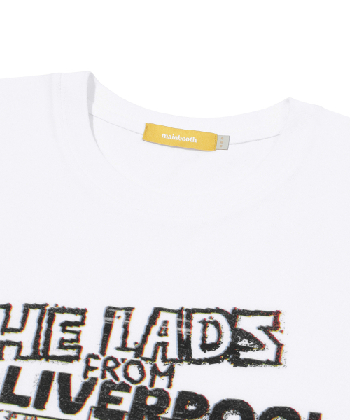 MAINBOOTH（メインブース）の「[ビートルズ] リバプールTシャツ(ホワイト)（Tシャツ/カットソー・レディース・その他・2/3）」の3枚目の写真