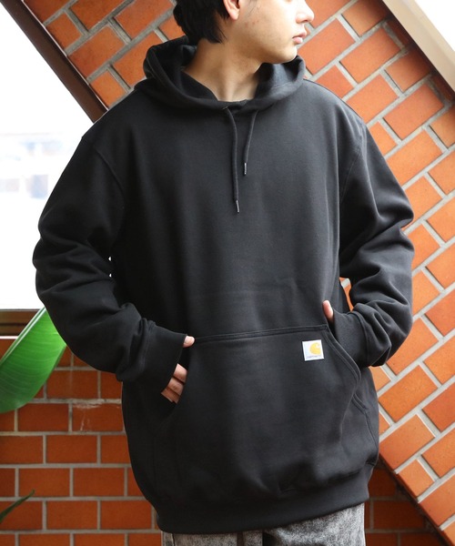 Carhartt（カーハート）の「Carhartt プルオーバー パーカー（パーカー・メンズ・ブラック/グレー系その他/ネイビー/ヘザーグレー・SMALL/MEDIUM/X-LARGE/LARGE）」の8枚目の写真