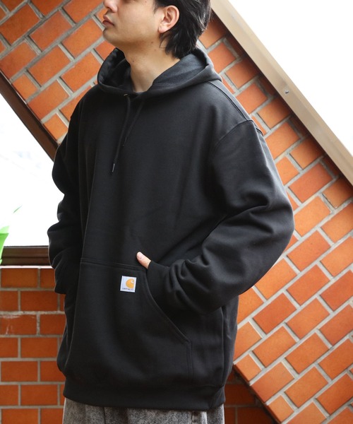 Carhartt（カーハート）の「Carhartt プルオーバー パーカー（パーカー・メンズ・ブラック/グレー系その他/ネイビー/ヘザーグレー・SMALL/MEDIUM/X-LARGE/LARGE）」の10枚目の写真