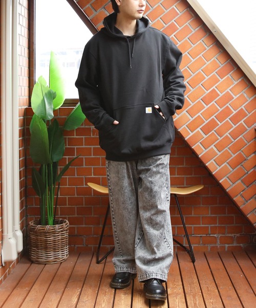 Carhartt（カーハート）の「Carhartt プルオーバー パーカー（パーカー・メンズ・ブラック/グレー系その他/ネイビー/ヘザーグレー・SMALL/MEDIUM/X-LARGE/LARGE）」の12枚目の写真