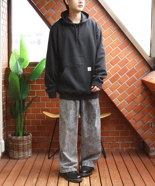 Carhartt（カーハート）の「Carhartt プルオーバー パーカー（パーカー・メンズ・ブラック/グレー系その他/ネイビー/ヘザーグレー・SMALL/MEDIUM/X-LARGE/LARGE）」の13枚目の写真