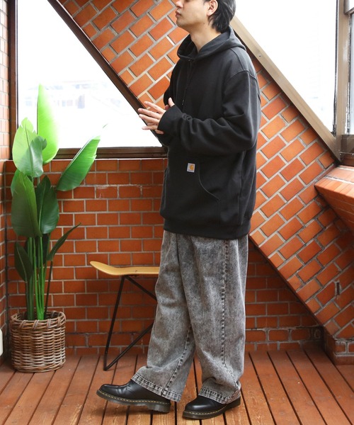 Carhartt（カーハート）の「Carhartt プルオーバー パーカー（パーカー・メンズ・ブラック/グレー系その他/ネイビー/ヘザーグレー・SMALL/MEDIUM/X-LARGE/LARGE）」の18枚目の写真