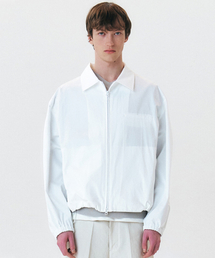 WINDER（ワインダー）の「CONCEAL-ZIP COTTON BLOUSON - OFF WHITE（MA-1）」