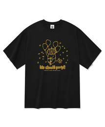 パーティーベア 半袖Tシャツ ブラック
