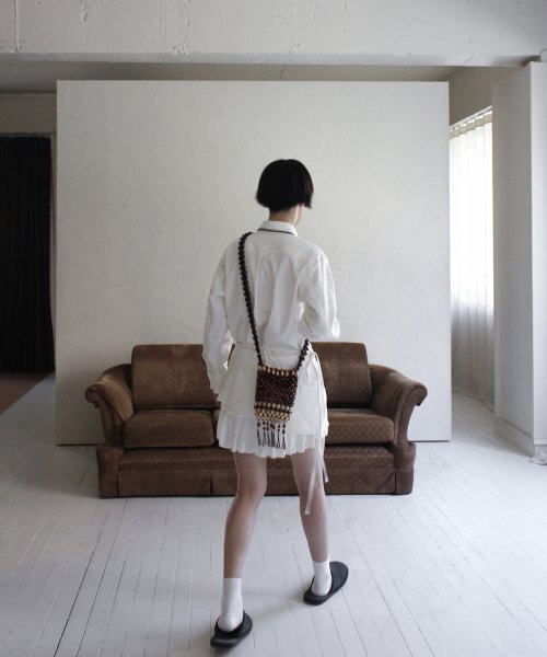 RUBATI(ルバティ)の「ジャカードシャツハーフエプロン_ホワイト(シャツ/ブラウス・レディース・その他・size2/size1)」の4枚目の写真