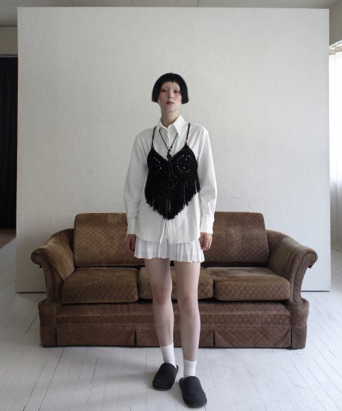 RUBATI(ルバティ)の「ジャカードシャツハーフエプロン_ホワイト(シャツ/ブラウス・レディース・その他・size2/size1)」の5枚目の写真