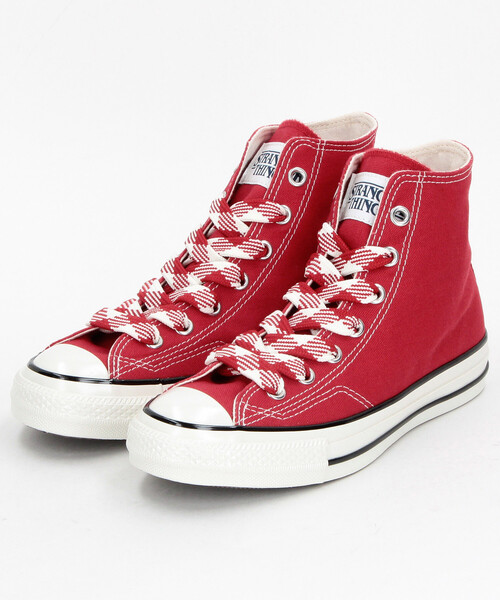極上美品ALL STAR レッド スニーカー CONVERSE/コンバース ALL STAR AGED 87 CL HI / STRANGER THINGS 5