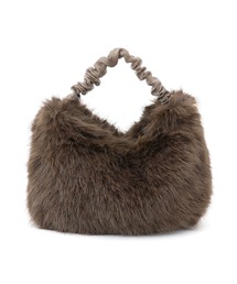 Jayro（ジャイロ）の「ギャザーハンドルフェイクファー2WAYショルダー（トートバッグ）」