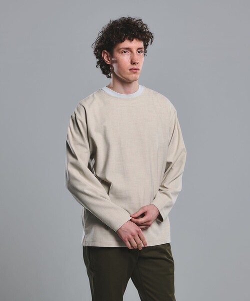 KIVANC ノーカラー 長袖 Tシャツ（Tシャツ/カットソー）｜green label