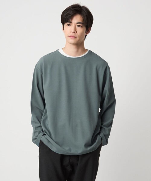 KIVANC ノーカラー 長袖 Tシャツ（Tシャツ/カットソー）｜green label