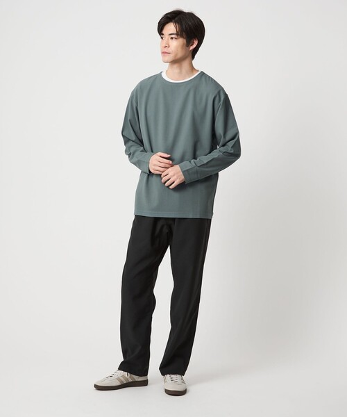 KIVANC ノーカラー 長袖 Tシャツ（Tシャツ/カットソー）｜green label