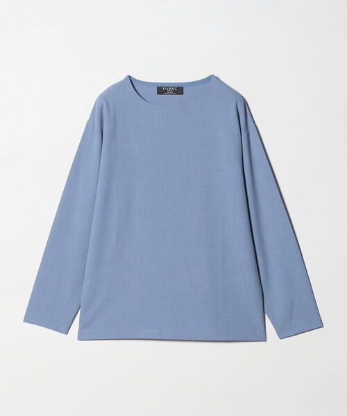 green label relaxing(グリーンレーベルリラクシング)の「KIVANC ノーカラー 長袖 Tシャツ(Tシャツ/カットソー・メンズ・ナチュラル/ブラック/ライトブルー/ケリーグリーン・XL/L/M/S)」の21枚目の写真