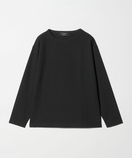 green label relaxing(グリーンレーベルリラクシング)の「KIVANC ノーカラー 長袖 Tシャツ(Tシャツ/カットソー・メンズ・ナチュラル/ブラック/ライトブルー/ケリーグリーン・XL/L/M/S)」の15枚目の写真