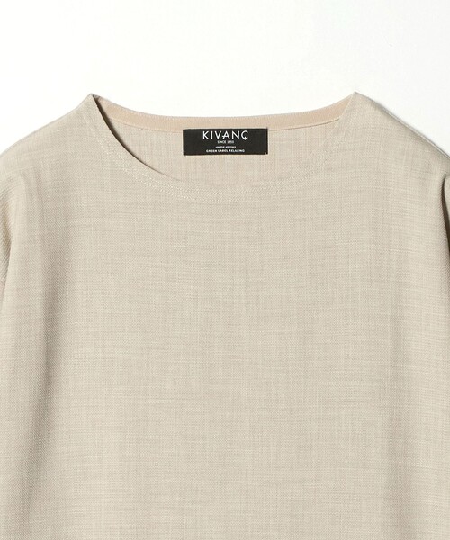 green label relaxing(グリーンレーベルリラクシング)の「KIVANC ノーカラー 長袖 Tシャツ(Tシャツ/カットソー・メンズ・ナチュラル/ブラック/ライトブルー/ケリーグリーン・XL/L/M/S)」の11枚目の写真