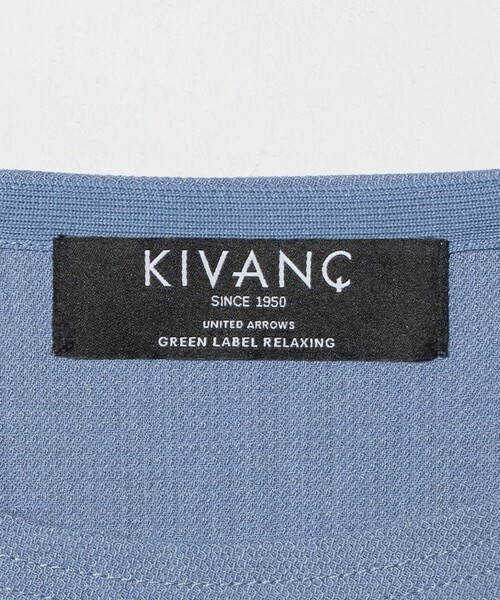 green label relaxing(グリーンレーベルリラクシング)の「KIVANC ノーカラー 長袖 Tシャツ(Tシャツ/カットソー・メンズ・ナチュラル/ブラック/ライトブルー/ケリーグリーン・XL/L/M/S)」の6枚目の写真