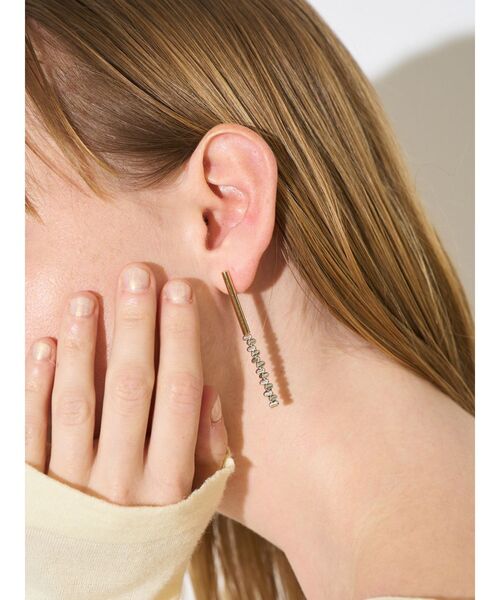 ELENDEEK（エレンディーク）の「メタルビーズスティックピアス（ピアス（両耳用）・レディース・シルバー/ゴールド・FREE）」の8枚目の写真