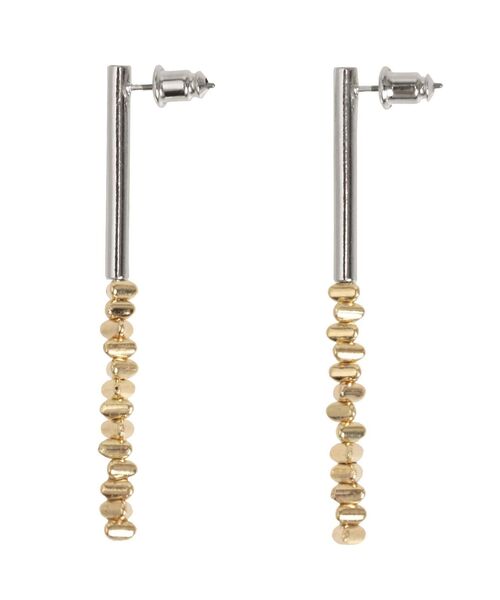 ELENDEEK（エレンディーク）の「メタルビーズスティックピアス（ピアス（両耳用）・レディース・シルバー/ゴールド・FREE）」の12枚目の写真