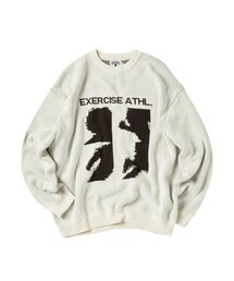 EXERCISE（エクササイズ）の「RUNNER PUZZLE PIECE JACQUARD KNIT_IVORY（ニット/セーター）」
