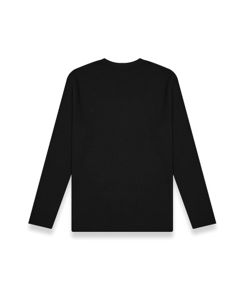 R-4(アールフォー)の「R-0024 / BRUSHED KNIT - LONG SLEEVE TSHIRTS(BLACK)(ニット/セーター・メンズ・ブラック・SMALL/MEDIUM/LARGE)」の2枚目の写真