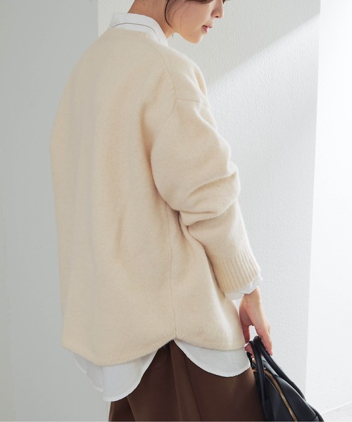 PUAL CE CIN(ピュアルセシン)の「ロゴ刺繍ニットプルオーバー(ニット/セーター・レディース・ネイビー/レッド/アイボリー・FREE)」の17枚目の写真