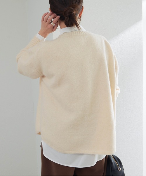 PUAL CE CIN(ピュアルセシン)の「ロゴ刺繍ニットプルオーバー(ニット/セーター・レディース・ネイビー/レッド/アイボリー・FREE)」の18枚目の写真