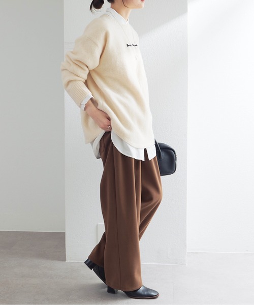 PUAL CE CIN(ピュアルセシン)の「ロゴ刺繍ニットプルオーバー(ニット/セーター・レディース・ネイビー/レッド/アイボリー・FREE)」の20枚目の写真