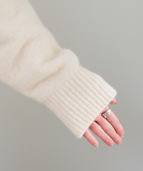 PUAL CE CIN(ピュアルセシン)の「ロゴ刺繍ニットプルオーバー(ニット/セーター・レディース・ネイビー/レッド/アイボリー・FREE)」の14枚目の写真