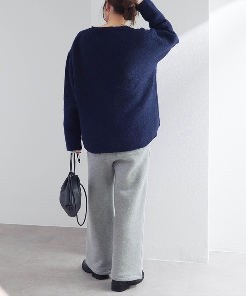 PUAL CE CIN(ピュアルセシン)の「ロゴ刺繍ニットプルオーバー(ニット/セーター・レディース・ネイビー/レッド/アイボリー・FREE)」の8枚目の写真