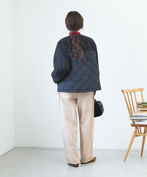 le.coeur blanc（ルクールブラン）の「ウール×ダウンキリカエジャケット（その他アウター・レディース・ブラック/ライトベージュ・38）」の16枚目の写真