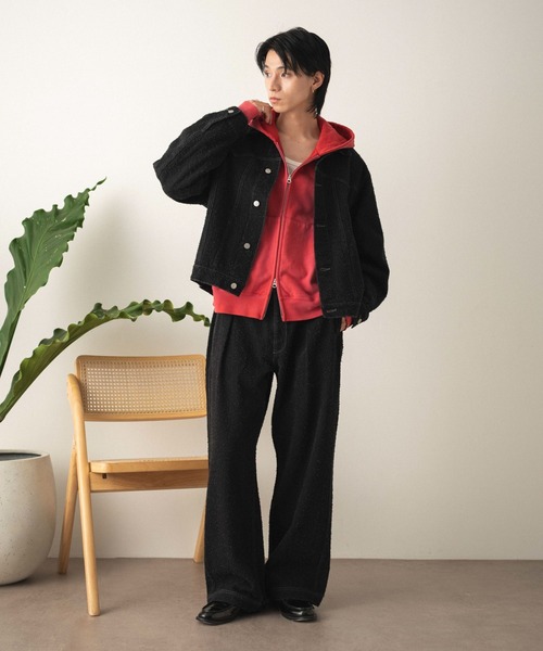 LUCY（ルーシー）の「LUCY/【26年春夏新作】ネップデニムジャケット（デニムジャケット・メンズ・ブラック系2/インディゴブルー・LARGE/MEDIUM）」の11枚目の写真