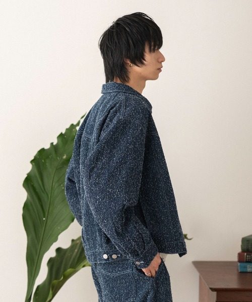 LUCY（ルーシー）の「LUCY/【26年春夏新作】ネップデニムジャケット（デニムジャケット・メンズ・ブラック系2/インディゴブルー・LARGE/MEDIUM）」の5枚目の写真