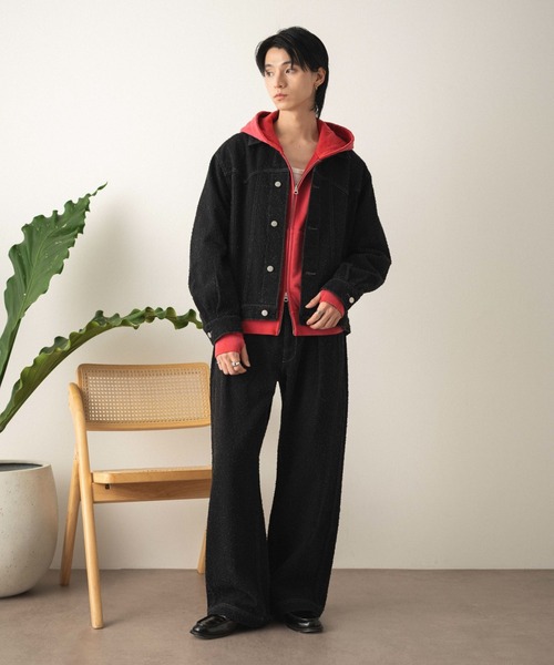 LUCY（ルーシー）の「LUCY/【26年春夏新作】ネップデニムジャケット（デニムジャケット・メンズ・ブラック系2/インディゴブルー・LARGE/MEDIUM）」の19枚目の写真