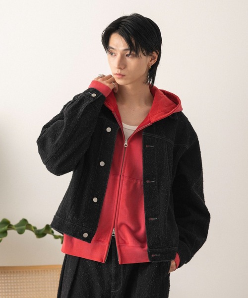 LUCY（ルーシー）の「LUCY/【26年春夏新作】ネップデニムジャケット（デニムジャケット・メンズ・ブラック系2/インディゴブルー・LARGE/MEDIUM）」の16枚目の写真