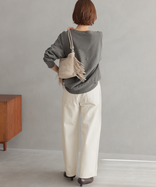 JOURNAL STANDARD relume（ジャーナルスタンダード　レリューム）の「ドローストリングワイドデニム（デニムパンツ・レディース・アイボリー/ブルー系その他・38/36）」の18枚目の写真