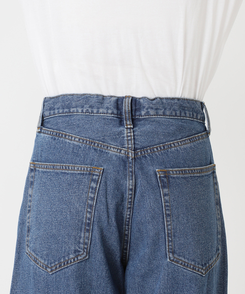 JOURNAL STANDARD relume（ジャーナルスタンダード　レリューム）の「ドローストリングワイドデニム（デニムパンツ・レディース・アイボリー/ブルー系その他・38/36）」の6枚目の写真