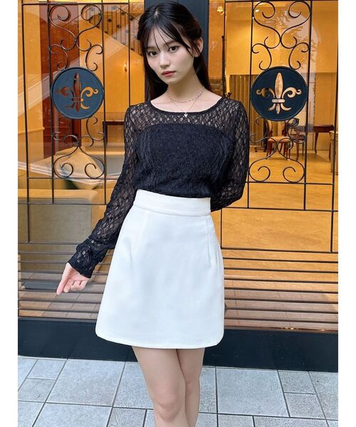 RESEXXY(リゼクシー)の「カップインレーストップス(Tシャツ/カットソー・レディース・ホワイト/ブラック・FREE)」の11枚目の写真