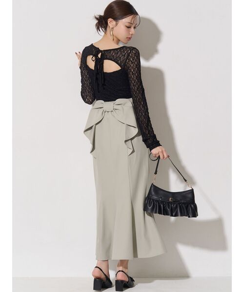 RESEXXY(リゼクシー)の「カップインレーストップス(Tシャツ/カットソー・レディース・ホワイト/ブラック・FREE)」の14枚目の写真