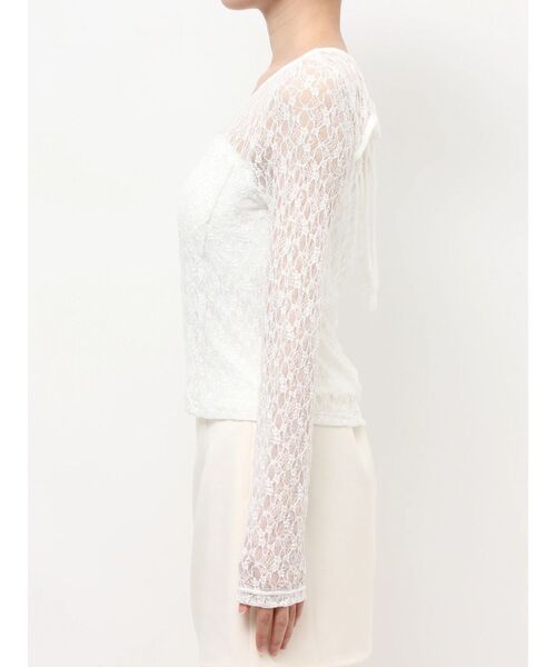 RESEXXY(リゼクシー)の「カップインレーストップス(Tシャツ/カットソー・レディース・ホワイト/ブラック・FREE)」の16枚目の写真