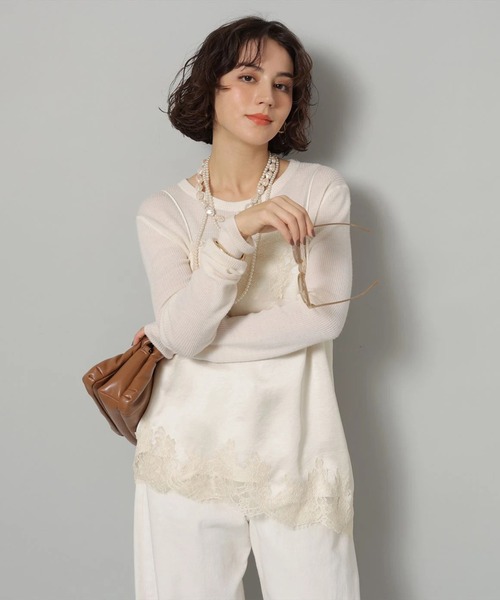 サテンレースキャミ（シャツ/ブラウス）｜Arpege story（アルページュ