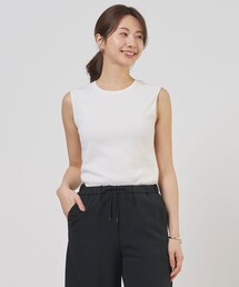 【レイヤードスタイルに】FINE COTTON SLEEVELESS タンクトップ