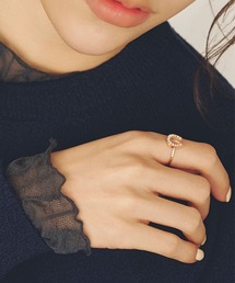 studio CLIP（スタディオクリップ）の「【daily CLIP】馬蹄ラインストーンリング（リング）」