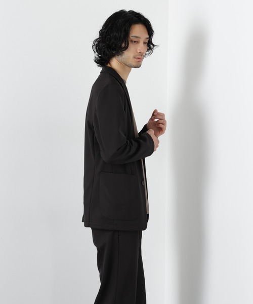 NANO universe（ナノユニバース）の「ボンディングカノコ セットアップ(手洗い可能)（セットアップ・メンズ・ブラック/ベージュ・S/M/L/XL）」の6枚目の写真