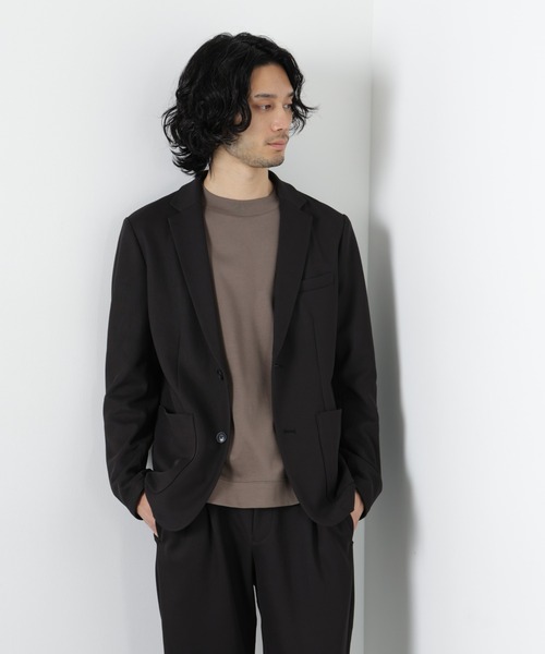 NANO universe（ナノユニバース）の「ボンディングカノコ セットアップ(手洗い可能)（セットアップ・メンズ・ブラック/ベージュ・S/M/L/XL）」の4枚目の写真