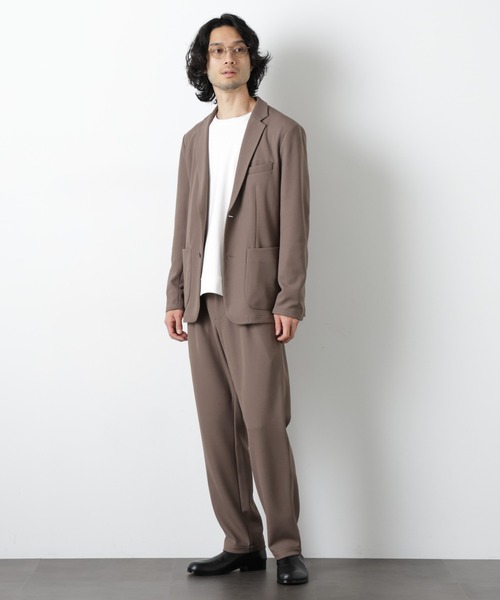 NANO universe（ナノユニバース）の「ボンディングカノコ セットアップ(手洗い可能)（セットアップ・メンズ・ブラック/ベージュ・S/M/L/XL）」の14枚目の写真