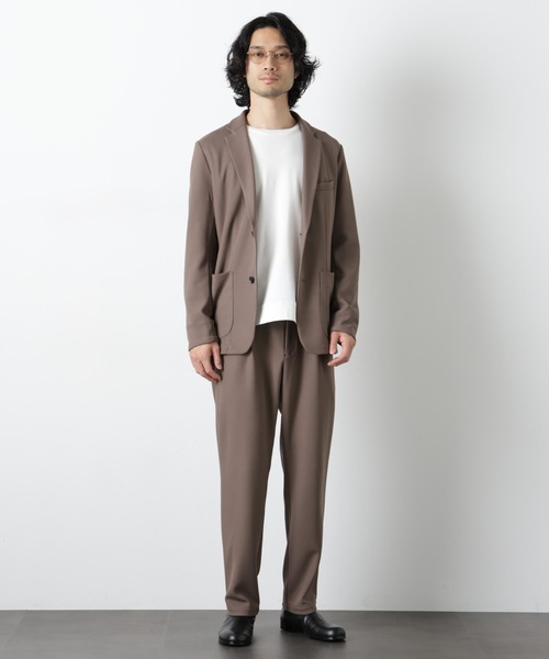 NANO universe（ナノユニバース）の「ボンディングカノコ セットアップ(手洗い可能)（セットアップ・メンズ・ブラック/ベージュ・S/M/L/XL）」の15枚目の写真