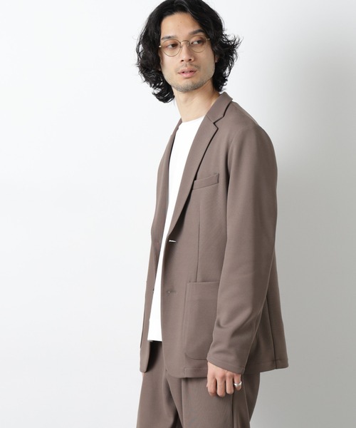 NANO universe（ナノユニバース）の「ボンディングカノコ セットアップ(手洗い可能)（セットアップ・メンズ・ブラック/ベージュ・S/M/L/XL）」の10枚目の写真