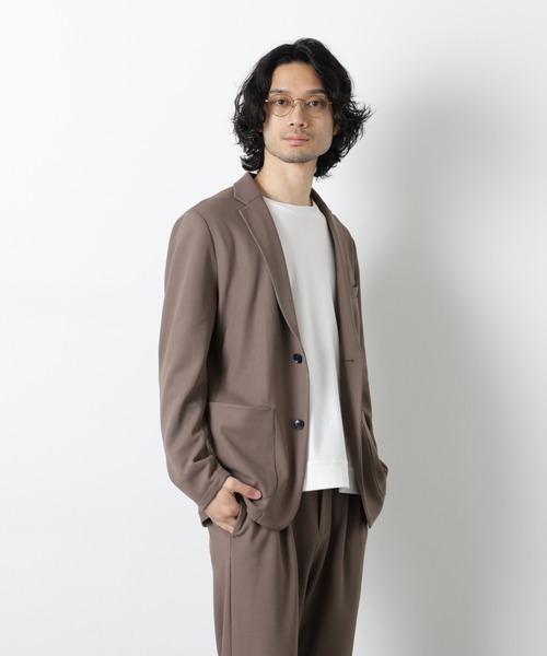 NANO universe（ナノユニバース）の「ボンディングカノコ セットアップ(手洗い可能)（セットアップ・メンズ・ブラック/ベージュ・S/M/L/XL）」の12枚目の写真