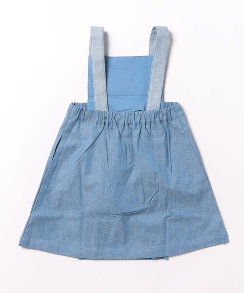 maarook（マルーク）の「ネップデニムマリンジャンパースカート（ジャンパースカート・キッズ・ブルー・110cm/120cm/130cm/100cm）」の2枚目の写真