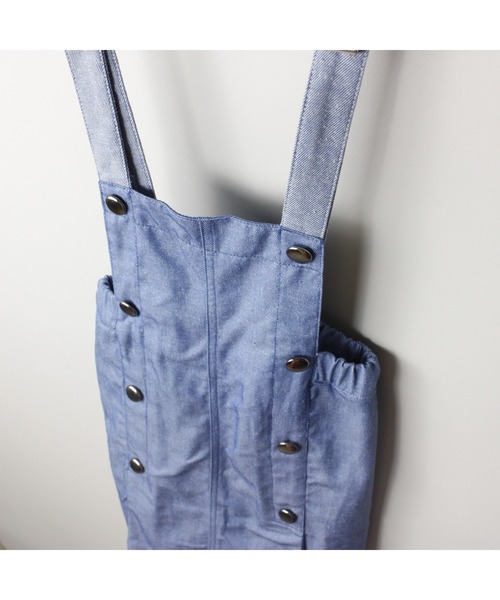 maarook（マルーク）の「ネップデニムマリンジャンパースカート（ジャンパースカート・キッズ・ブルー・110cm/120cm/130cm/100cm）」の6枚目の写真