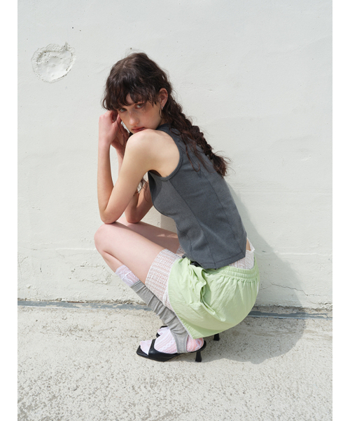 ETMON(エトモン)の「One-Shoulder Strap Top Charcoal(Tシャツ/カットソー・レディース・その他・FREE)」の2枚目の写真